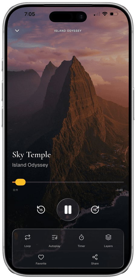Island Vault iPhone mock
