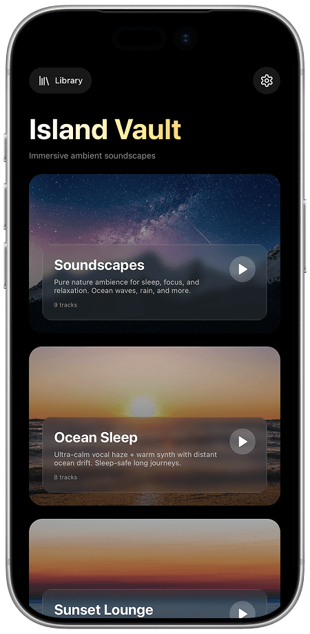 Island Vault iPhone preview